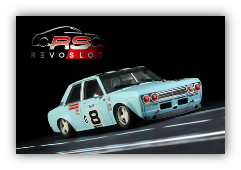 RevoSlot RS0304 - Datsun 510 Azzurra No.8