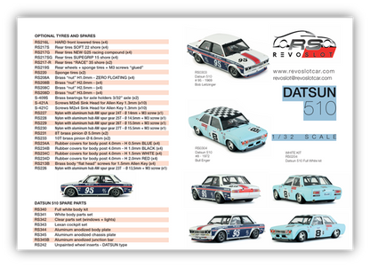 RevoSlot RS0304 - Datsun 510 Azzurra No.8