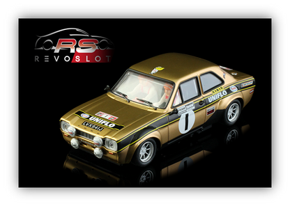RevoSlot RS0306 - Ford Escort MK1 Uniflo Oro Rally No.1