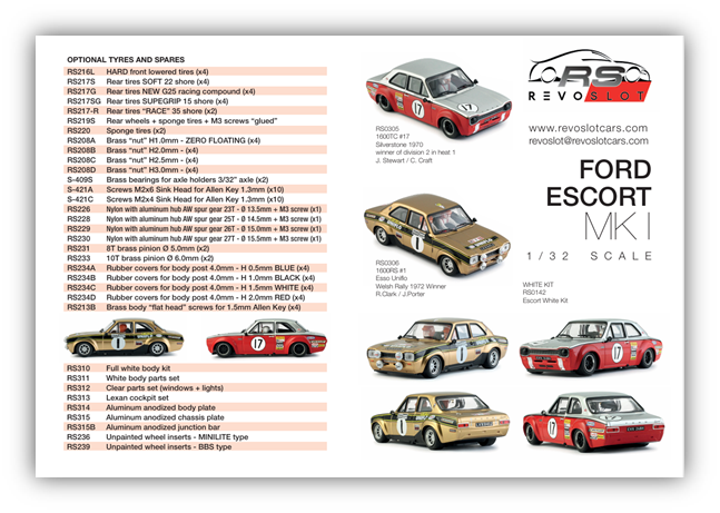 RevoSlot RS0305 - Ford Escort MK1 Stewart No.17