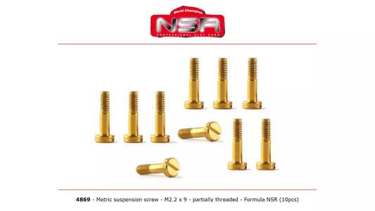 NSR 4869 - Metric Suspension Screws, M2.2 x 9mm