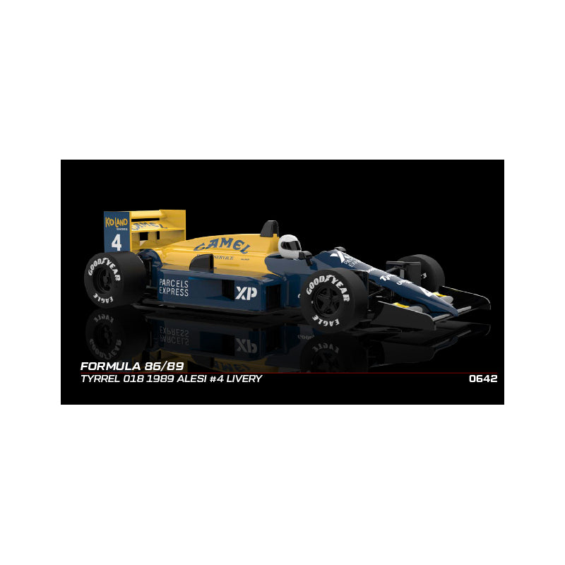 NSR 0642IL - Formula 86/89 TYRRELL 018 1989 ALESI #4 CAMEL IL KING 21K EVO3