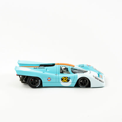 NSR 0631SW Porsche 917K #31 Gulf J.W. Automotive – 1971 Buenos Aires 1000km 2nd Place – Rodriguez/Oliver – 1/32 Sidewinder Slot Car