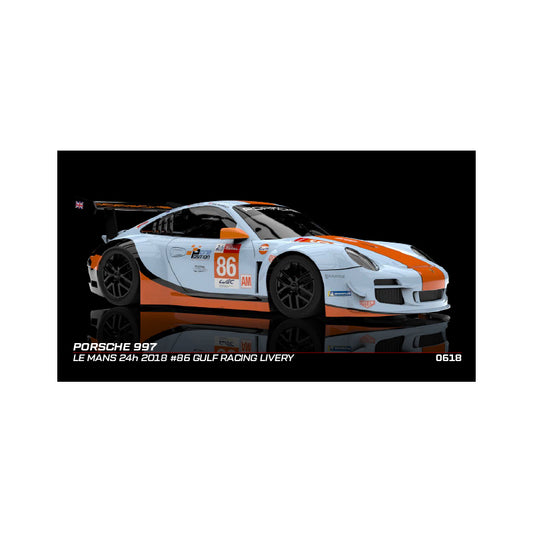 NSR 0618AW - Porsche 997 GT3 - Gulf #86 - '18 Le Mans