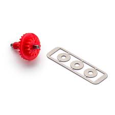 Policar PGI2515-bg - Plastic Bevel Crown/Spur 25T/15T Red Gear