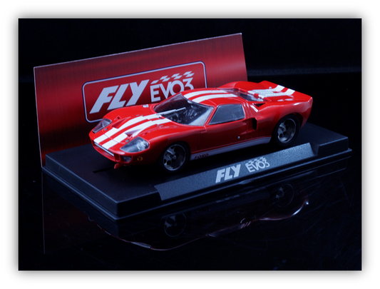 (PRE-ORDER) FlySlot R2006R1 Ford GT40 Red Racing EVO3