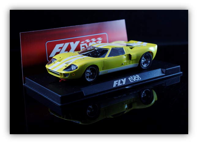 (PRE-ORDER) FlySlot R2006R2 Ford GT40 Yellow Racing EVO3