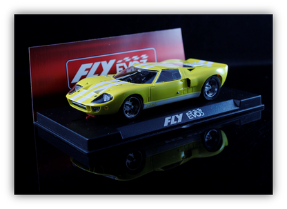 (PRE-ORDER) FlySlot R2006R2 Ford GT40 Yellow Racing EVO3