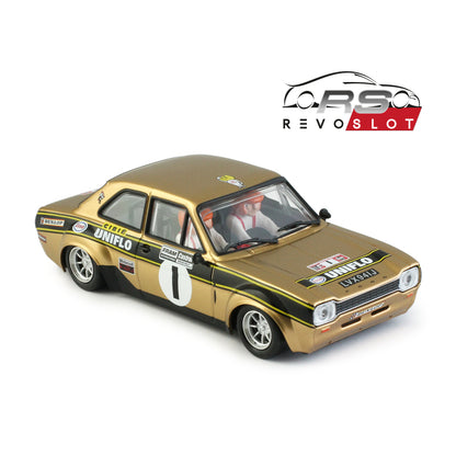 RevoSlot RS0306 - Ford Escort MK1 Uniflo Oro Rally No.1