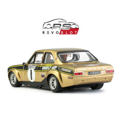 RevoSlot RS0306 - Ford Escort MK1 Uniflo Oro Rally No.1