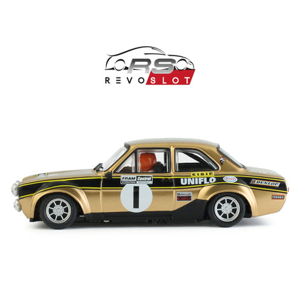 RevoSlot RS0306 - Ford Escort MK1 Uniflo Oro Rally No.1