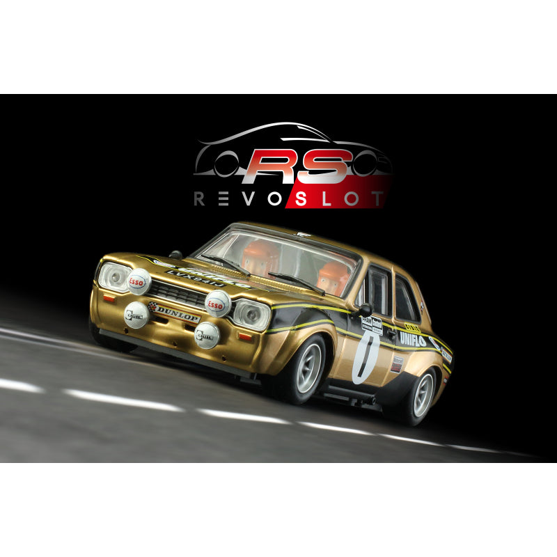RevoSlot RS0306 - Ford Escort MK1 Uniflo Oro Rally No.1