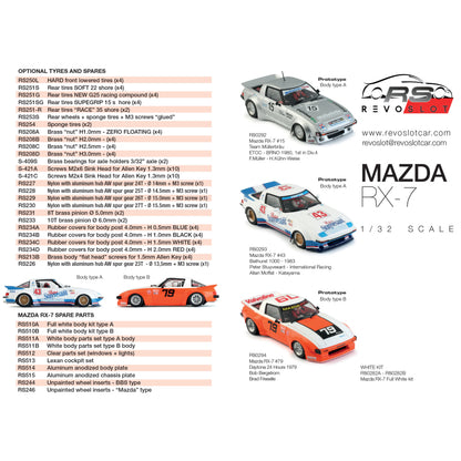 RevoSlot RS0293 - Mazda RX-7 Allan Moffat Peter Stuyvesant #43