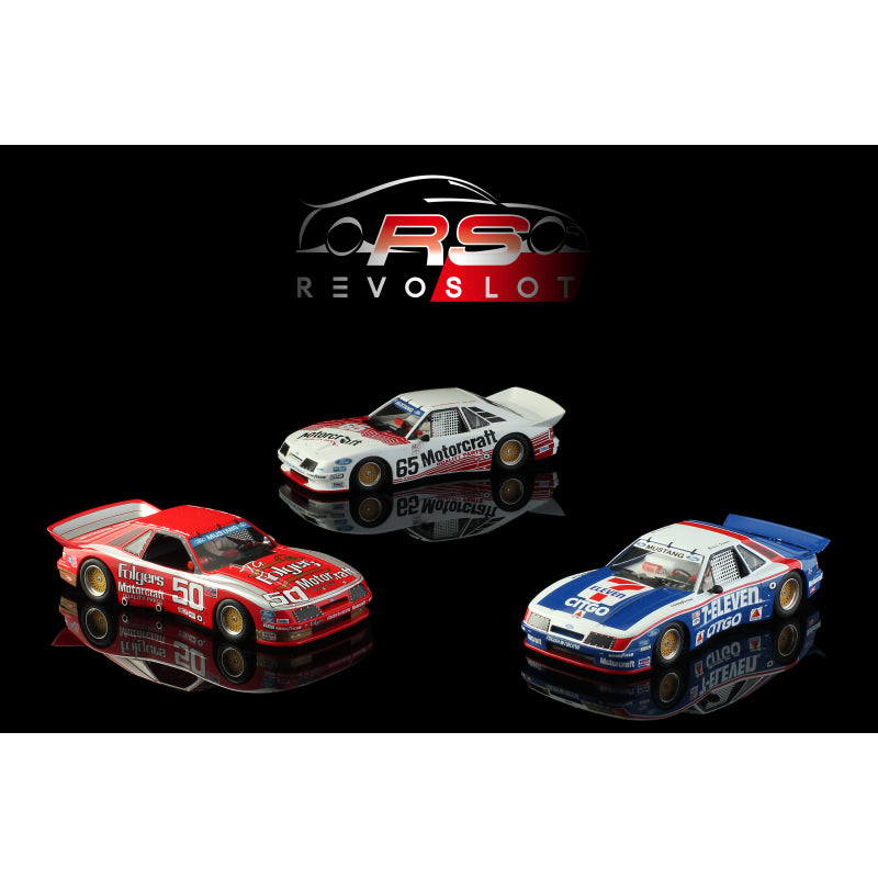 RevoSlot RS0317 Ford Mustang GTO #7 Roush Racing / 7-Eleven Sebring 1986 1:32 Slot Car