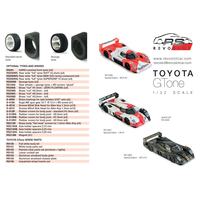 RevoSlot RS0288 - Toyota GT-One - JPS #12