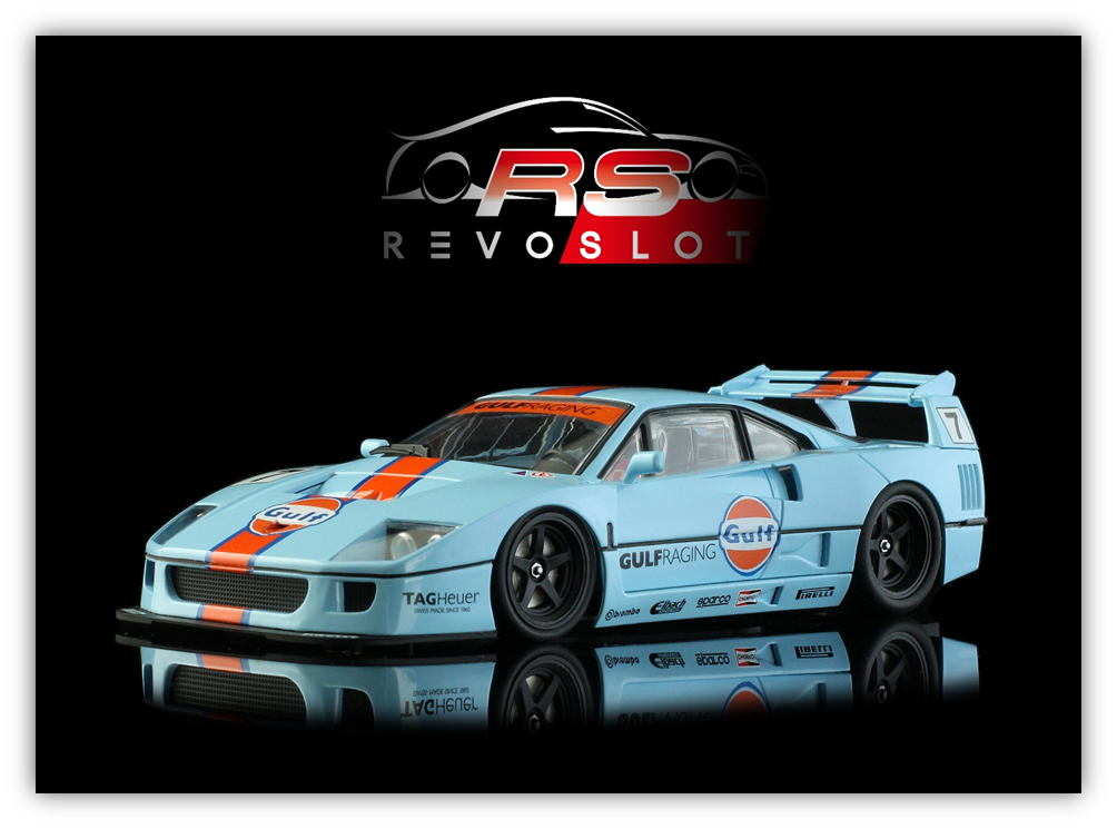 (PRE-ORDER) RevoSlot RS0325 Ferrari F40 Gulf #7 1/32 Slot Car