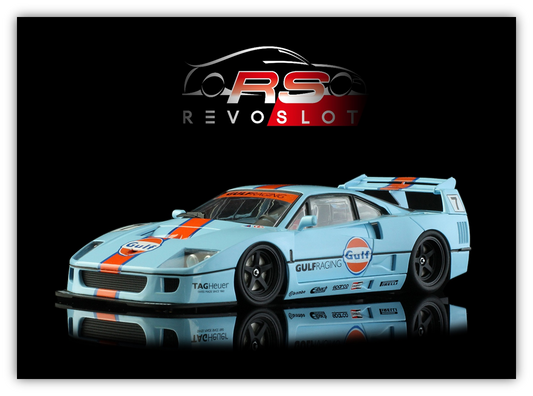 (PRE-ORDER) RevoSlot RS0325 Ferrari F40 Gulf #7 1/32 Slot Car