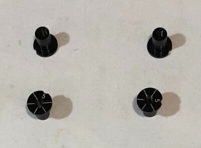 Scaleauto SC-8145D - Suspension mounts Cap Grip H 5mm Aluminium non-concentric