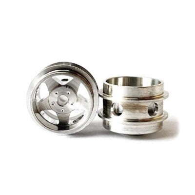 Staffs 04 - Aluminium Air & Drilled Wheels 5-Spoke Silver 15.8x10mm