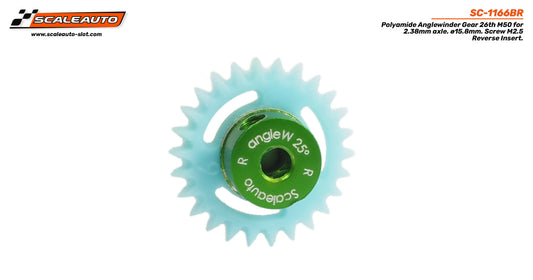 Scaleauto SC-1166BR 26T M50 Anglewinder Procomp-RS Reverse Gear 15.8mm
