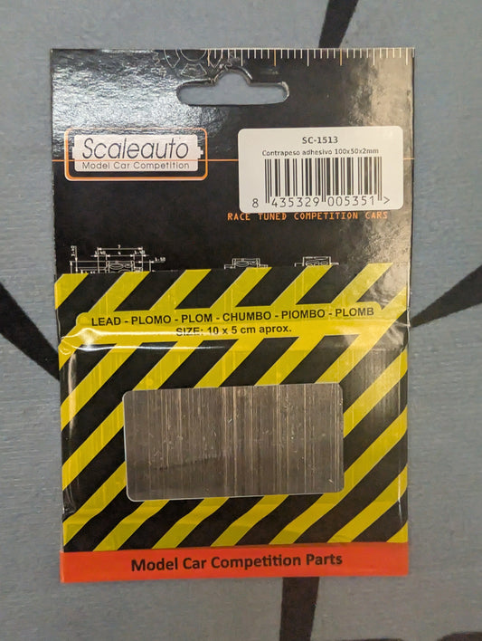 Scaleauto SC-1513 - Self sticking Lead Ballast 100 x 50 x 2mm