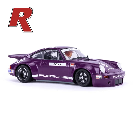 Scaleauto SC-6395R Porsche 911 RS #8 A.J. Foyt 1973 IROC Riverside Race Version