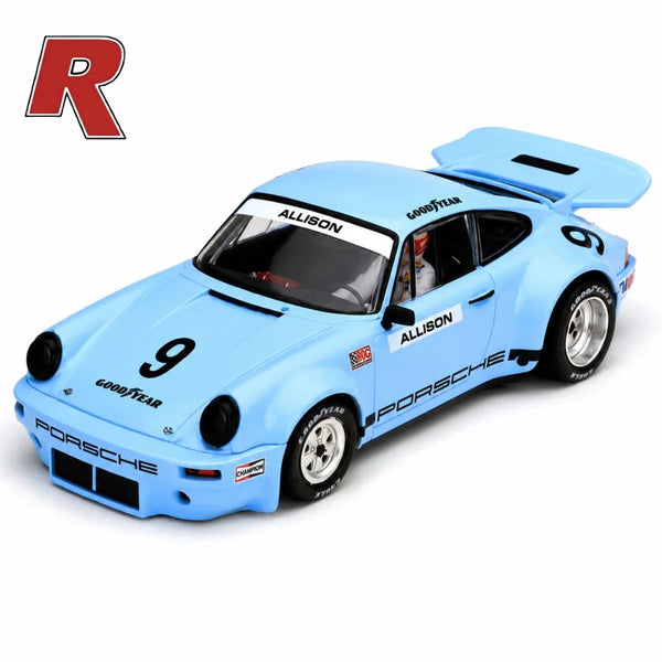 Scaleauto SC-6400R Porsche 911 RS #9 Bobby Allison 1973 IROC Riverside Race Version - Latest Slot Car Arrival at W.A.R. Raceway