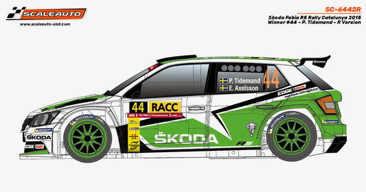 Scaleauto SC-6442R – Skoda  R5 Rally RACC winner 2015 #44