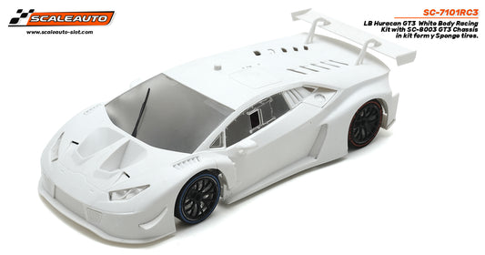 Scaleauto SC-7101RC3 – Huracan GT3 White racing kit - RC3 1/24 scale