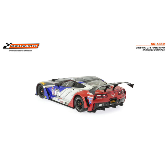 Scaleauto SC-6350RS - Callaway Corvette C7-R GT3 #26 - Pirelli World Challenge '18
