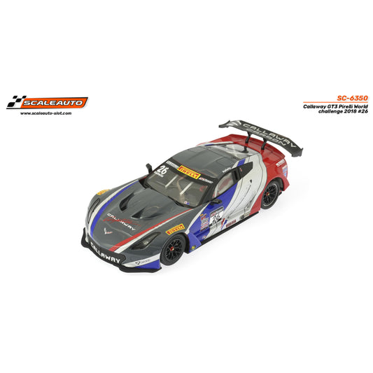 Scaleauto SC-6350RS - Callaway Corvette C7-R GT3 #26 - Pirelli World Challenge '18