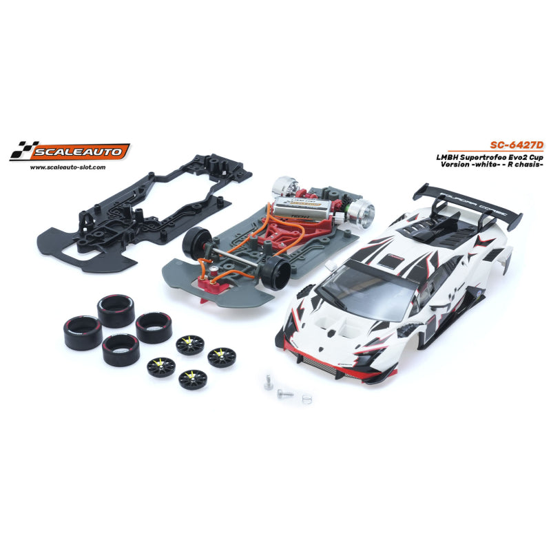 Scaleauto SC-6427D - Lamborghini Super Trofeo EVO 2 - Cup Version - White - R-chassis