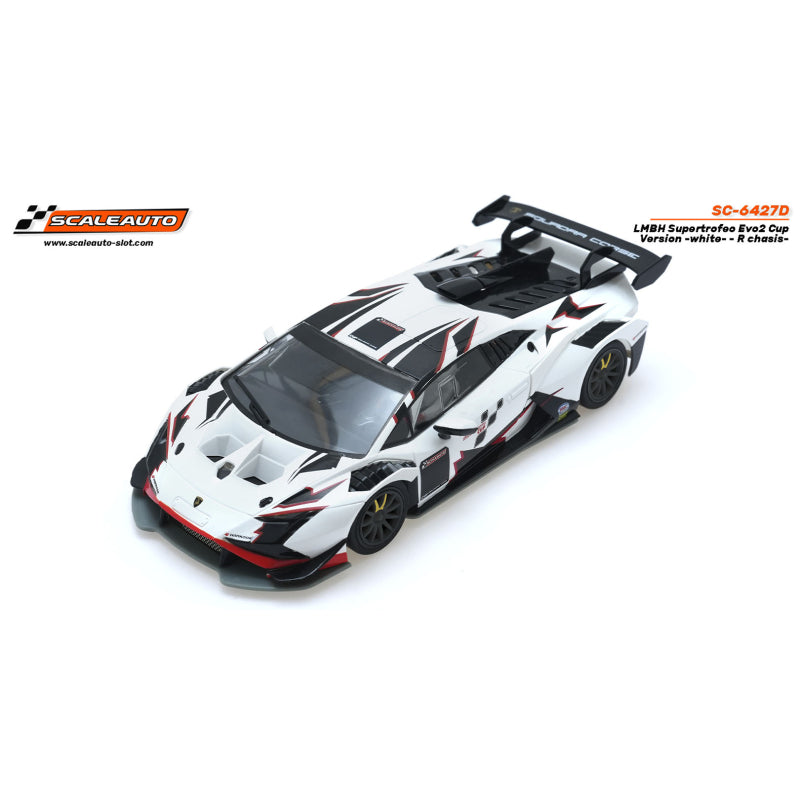 Scaleauto SC-6427D - Lamborghini Super Trofeo EVO 2 - Cup Version - White - R-chassis
