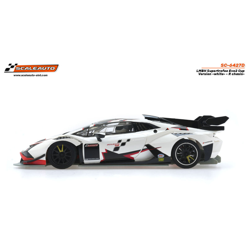 Scaleauto SC-6427D - Lamborghini Super Trofeo EVO 2 - Cup Version - White - R-chassis
