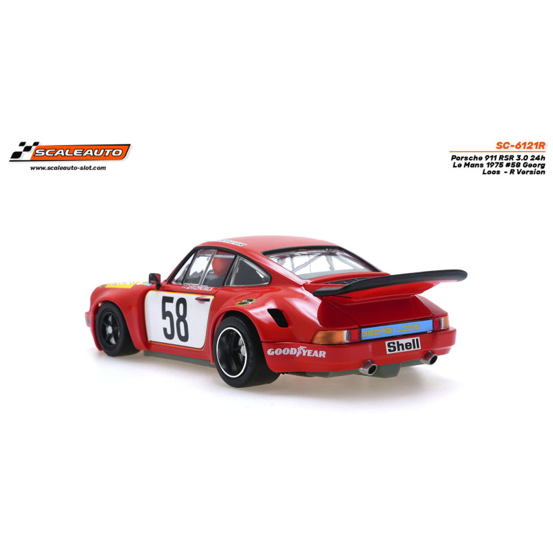 Scaleauto SC-6121R Porsche 911 RSR 3.0 #58 24h Le Mans 1975 Georg Loos R-Version