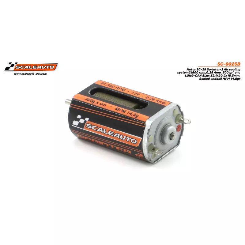 Scaleauto SC-0025B - Long-Can 21,500RPM Sprinter Motor