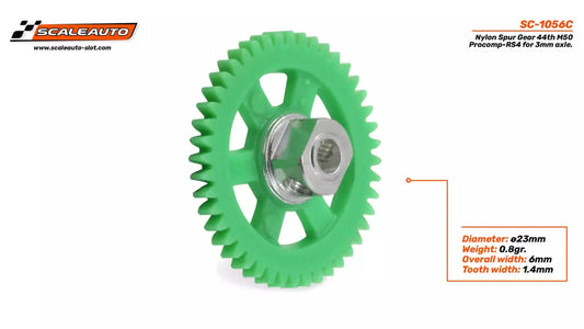 Scaleauto SC-1056C Nylon Spur Gear Anglewinder 44T for 3mm Axle (Procomp-RS4)