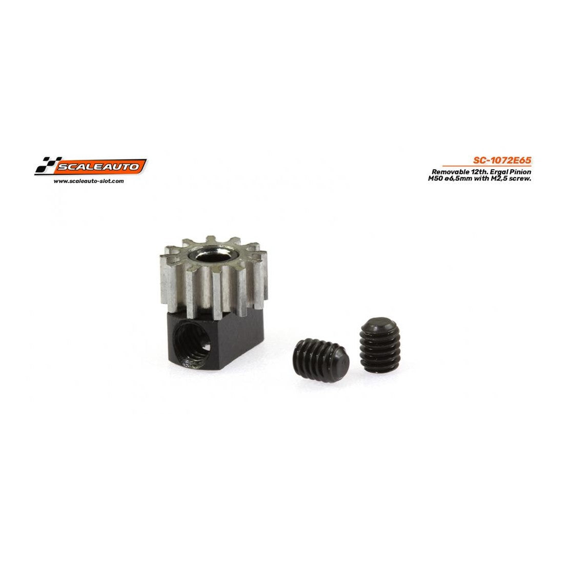Scaleauto SC-1072E65 - Ergal Adjustable Pinion 12T
