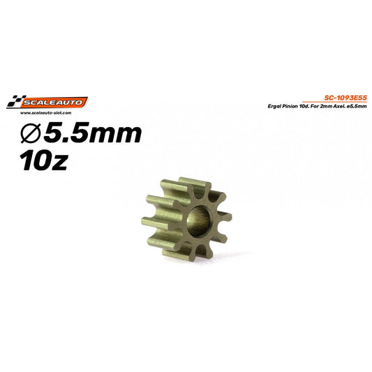 Scaleauto SC-1093E55 - Ergal Pinion - 10T x 5.5mm