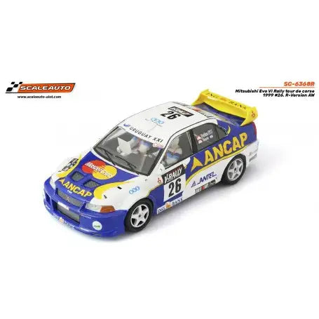 Scaleauto SC-6368R - Mitsubishi Lancer Evolution VI #26 - Tour De Corse '99