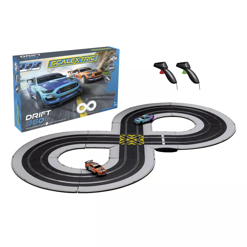 Scalextric C1421S Drift 360 Race Set – Extreme vs Maxxis Ford Mustang GT4 (1/32)
