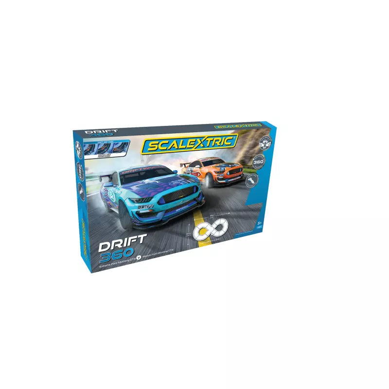 Scalextric C1421S Drift 360 Race Set – Extreme vs Maxxis Ford Mustang GT4 (1/32)