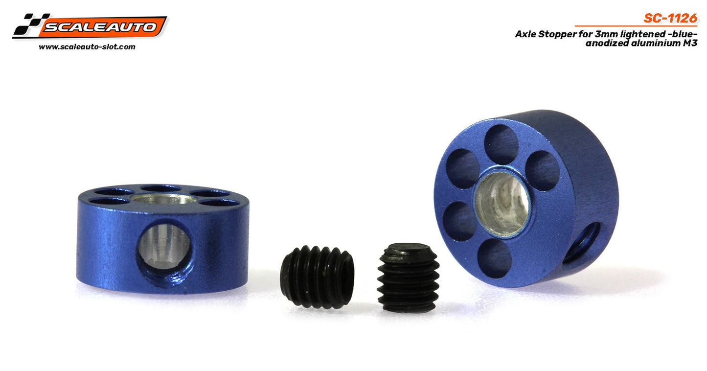 Scaleauto SC-1126 - Lightened Axle Stoppers for 3mm Axles