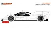 Scaleauto 𝐒𝐂-𝐁𝟏𝟖𝐌𝟎𝟏 LMH Hypercar P-963 – White Body Racing Kit, Sport XL Chassis 1/24